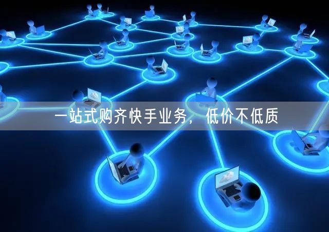 一站式购齐快手业务，低价不低质